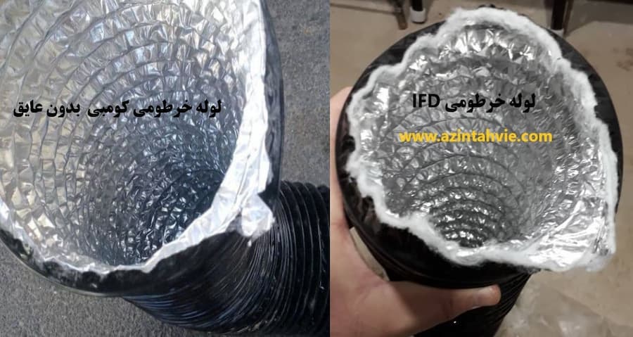 لوله خرطومی ساده و عایق دار 